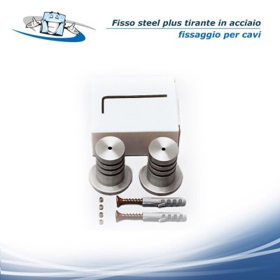 Fisso steel plus - Tirante per cavi, distanziali a soffitto in acciaio