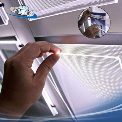 Fly shine panel light - Espositori luminosi a LED porta informazioni e tasche monofacciali personalizzabile con loghi e slogan