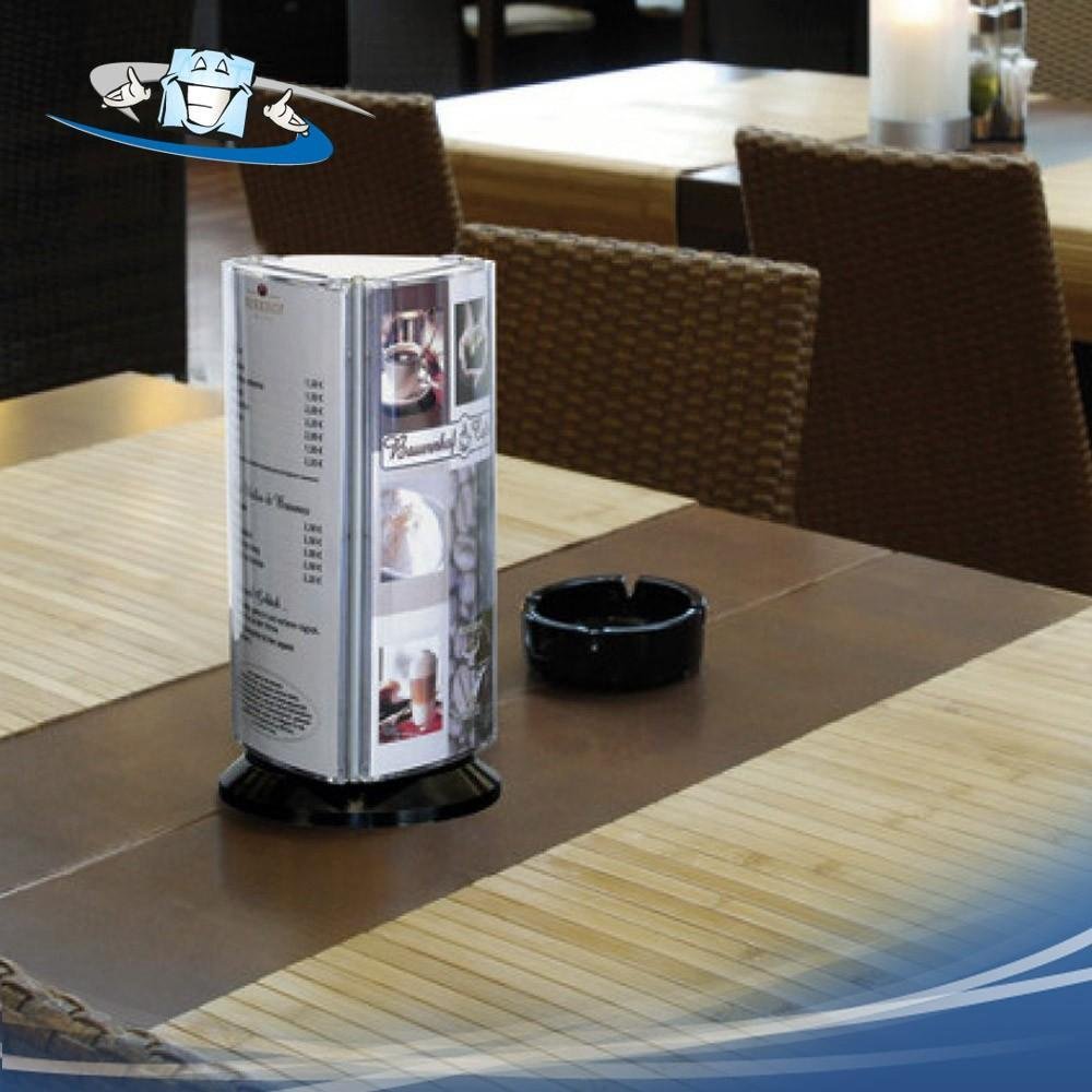 Pixquick pirouette - Espositore da banco girevole e triangolare con tre tasche in vari formati