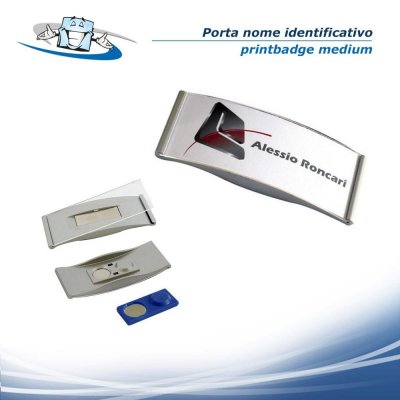 printbadge medium, Porta Badge, porta nome, segna nome identificativo