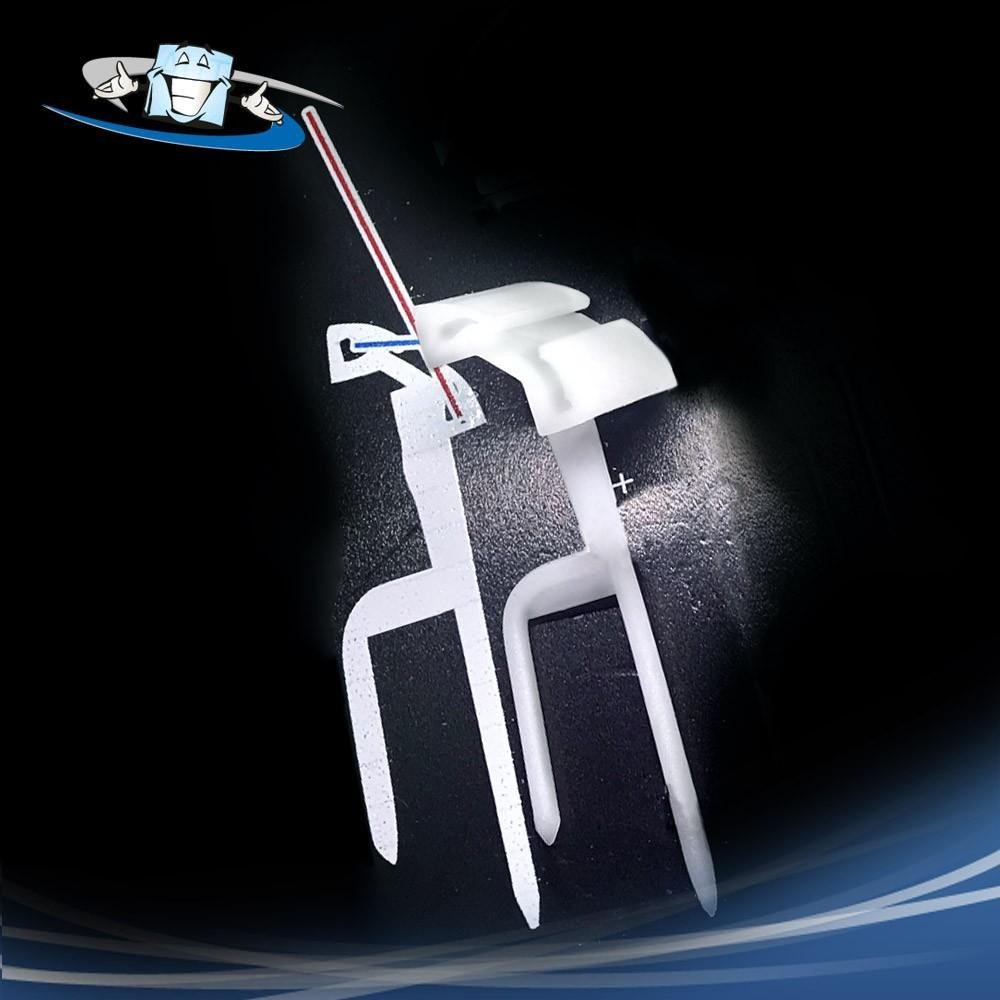 Spillo portaprezzi per alimenti in nylon con doppie punte