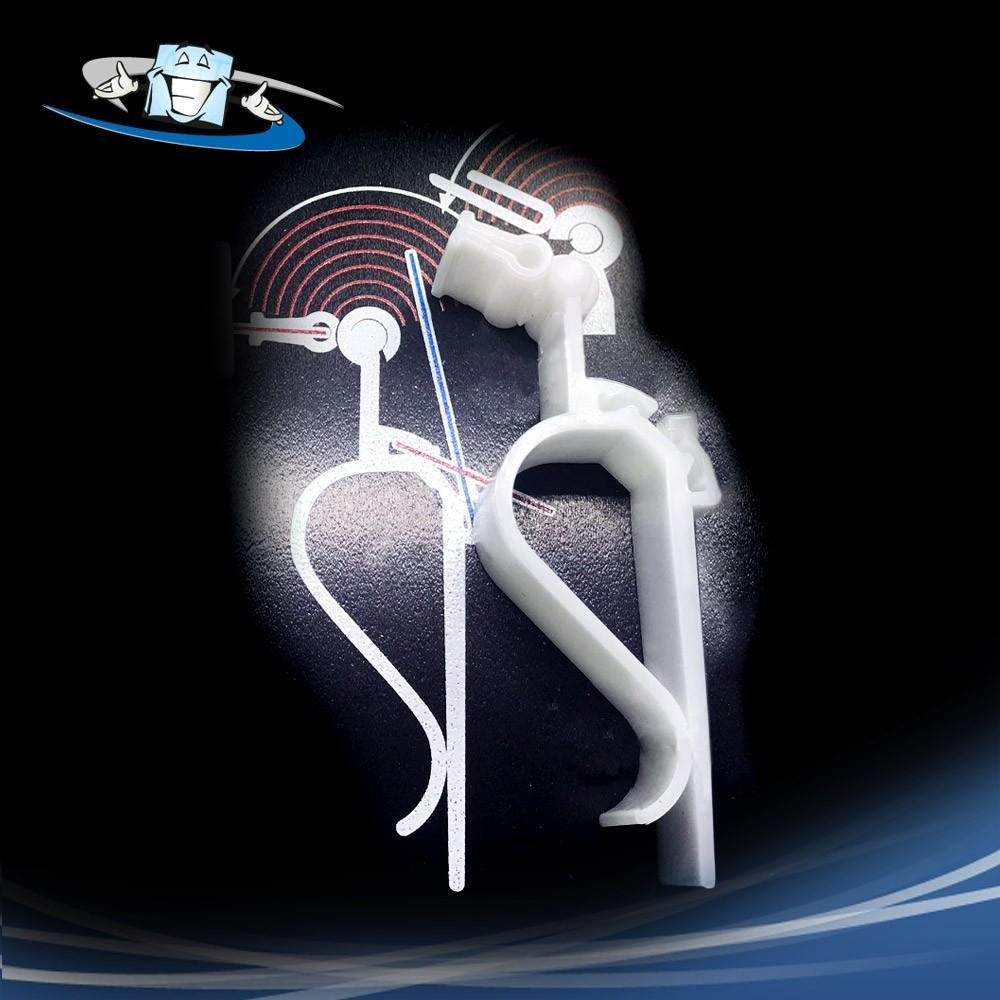 Spillo snodabile per portaprezzi su vasche