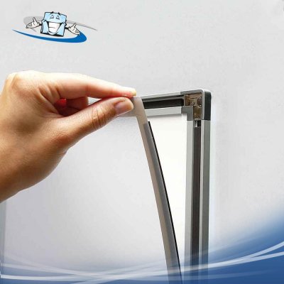 Magnedoor - Cornice per poster con chiusura magnetica in alluminio in vari formati