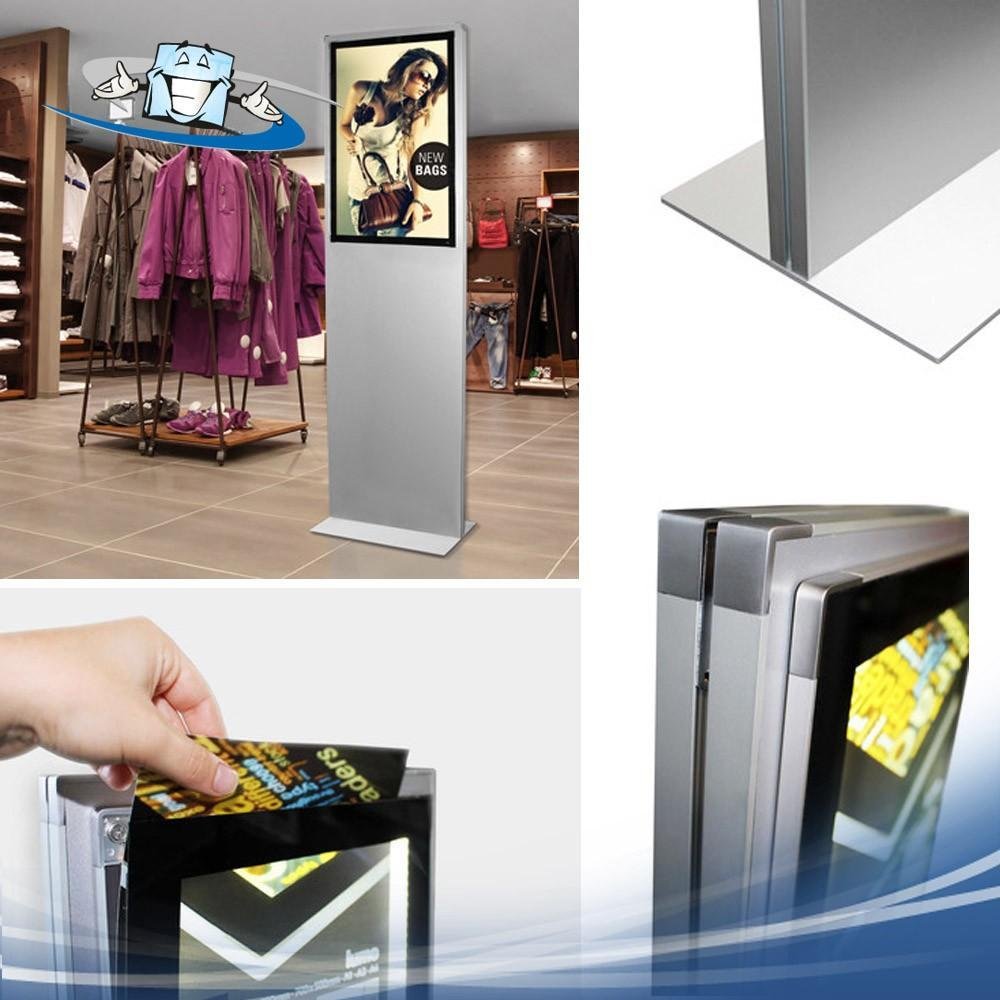 Ipoint lumo - Espositore da terra con pannello illuminato