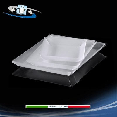 Vassoi satinati per aperitivi in plexiglass in varie dimensioni