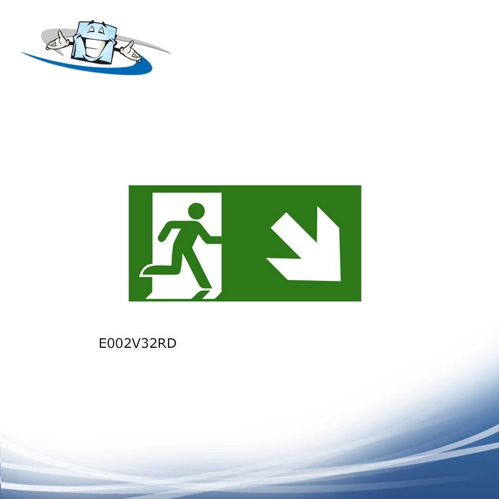 Signshine suspension - Segnaletica di uscita di sicurezza fotoluminescente a soffitto in varie misure e simboli