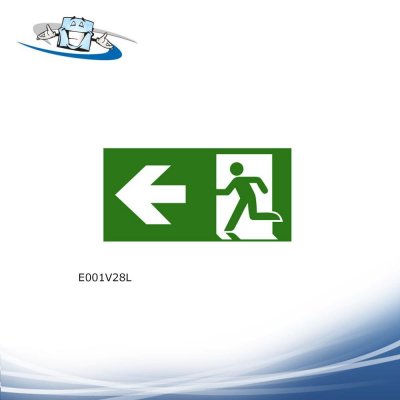 Signshine plate - Pannello rigido in PVC fotoluminescente per segnaletica di uscita di sicurezza in due misure