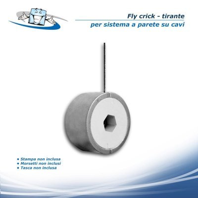 Fly crick - Coppia Tiranti per sistema a parete con cavi
