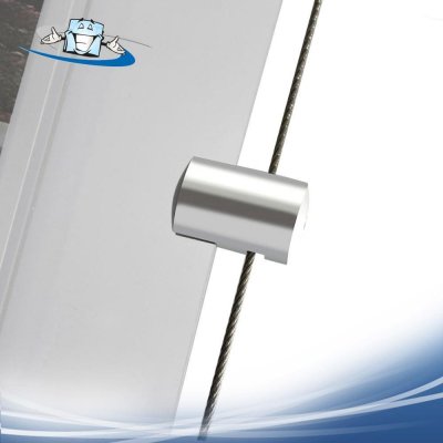 Fly pin - Pinza laterale per pannelli in ottone su cavi in acciaio