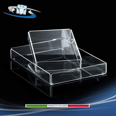 Vassoi bar trasparenti in plexiglass in due dimensioni