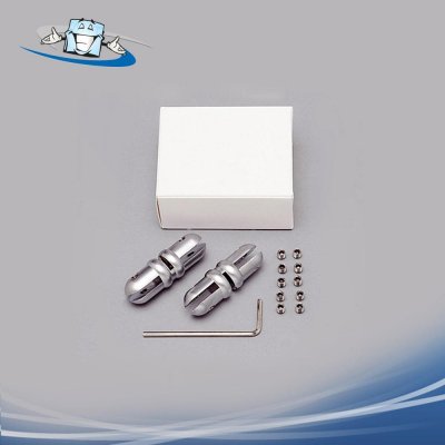 Fly Signhold double pinza laterale doppia in ottone per due pannelli affiancati in diverse finiture