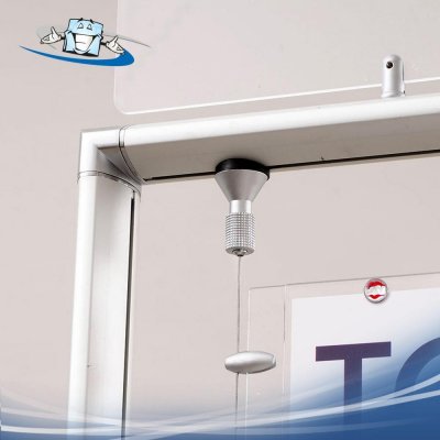 Fly Fix - Sistema di fissaggio a soffitto universale tiranti per cavi di acciaio in diverse finiture