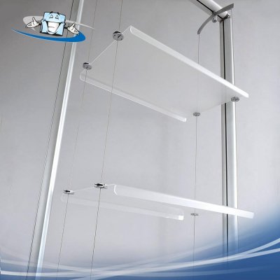 Soistes pod - Supporto per due ripiani su cavi