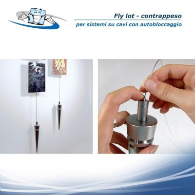 Fly lot - Contrappeso per sistemi su cavi con autobloccaggio