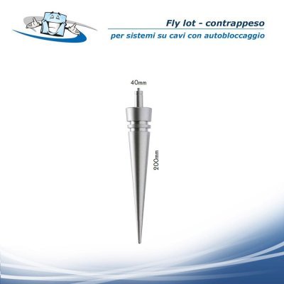 Fly lot - Contrappeso per sistemi su cavi con autobloccaggio