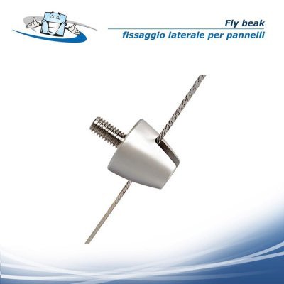 Fly Beak - Fissaggio laterale per pannelli sospesi