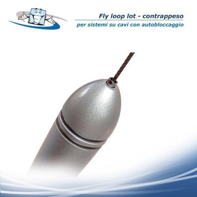 Fly loop lot - Contrappeso per sistemi su cavi con autobloccaggio
