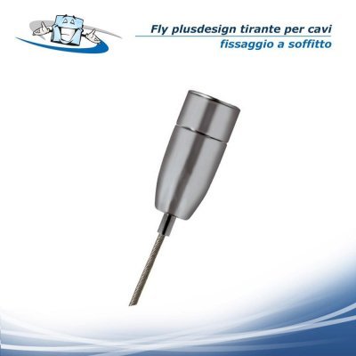 Fly PlusDesign - Tirante regolabile per cavi autobloccante fissaggio a soffitto
