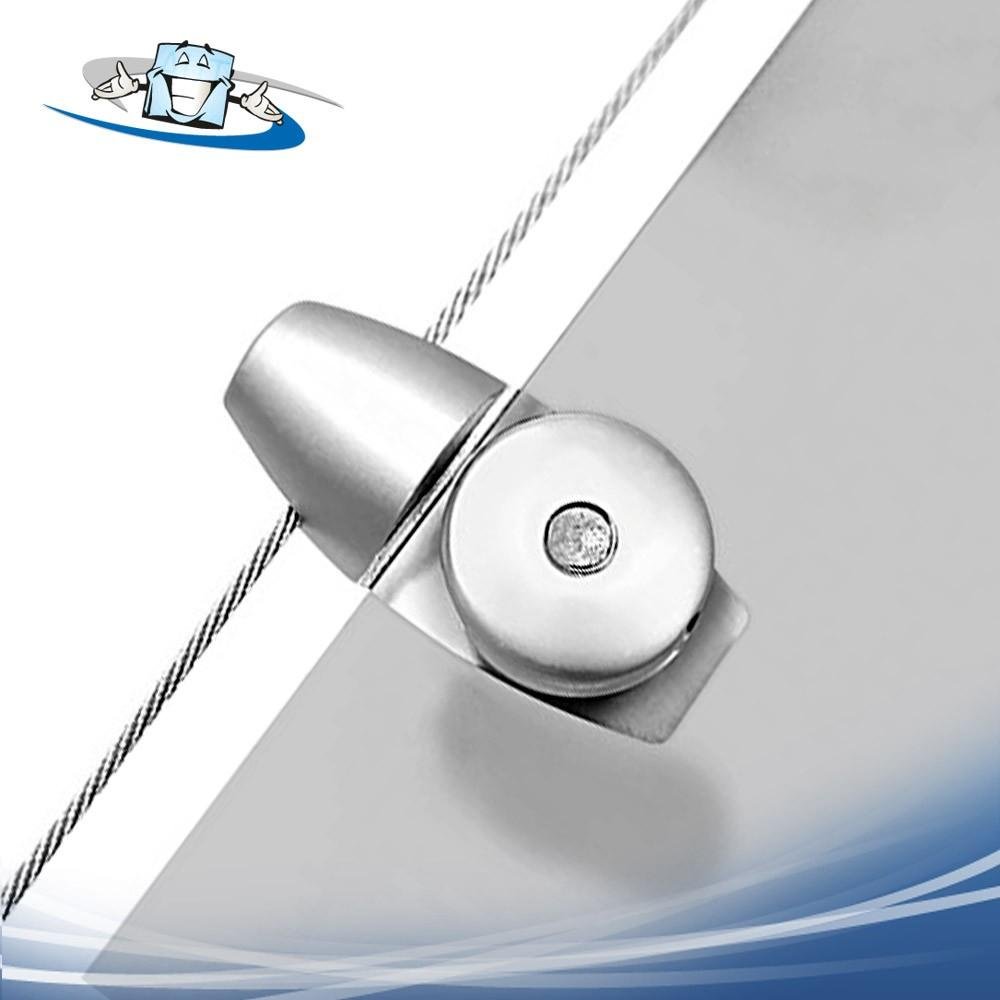 Fly Hold - Pinza laterale regolabile per pannelli su cavi di acciaio