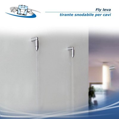 Fly leva tirante snodabile in ottone per cavi