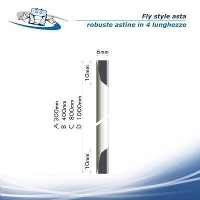 Fly style asta - Astina modulare in varie misure