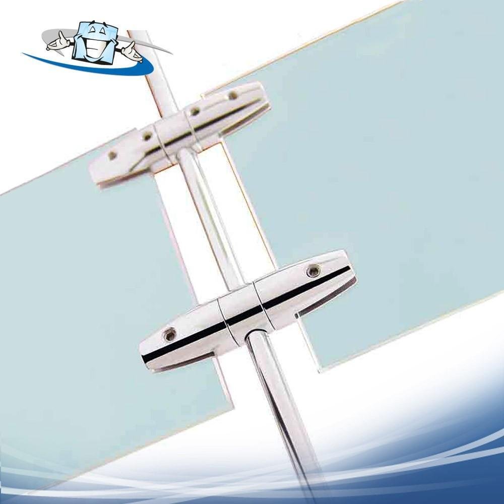 Fly Style doppio - Pinza laterale doppia per pannelli su astine