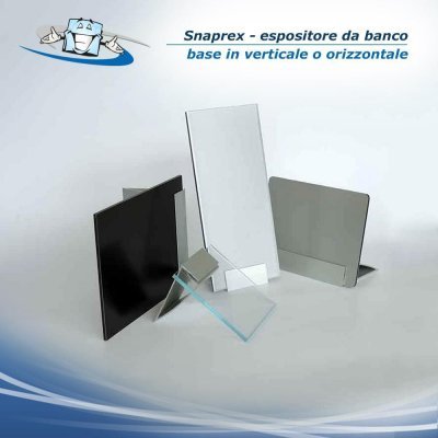 Snaprex - Espositore da banco con tasche in plexiglass in vari formati