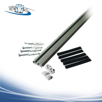 Dacapo rail - Profilo a parete per agganciare tasche portadepliant, porta poster in diverse misure