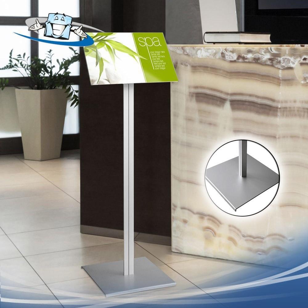 Smart menu - Espositore da terra con tasca porta informazioni in due formati