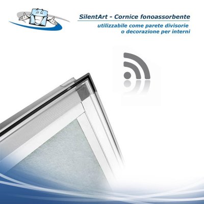 Framframe silentART - Cornice fonoassorbente utilizzabile come parete divisorie o decorazione per interni