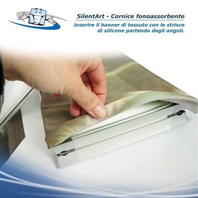 Framframe silentART - Cornice fonoassorbente utilizzabile come parete divisorie o decorazione per interni