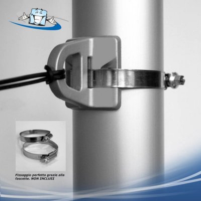 Big Fix - Gancio per pubblicità di grande formato da applicare su facciate o su aste delle bandiere per il fissaggio del banner