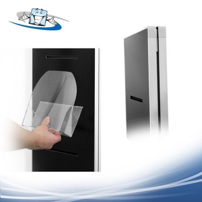 Dacapo ipoint - Espositore porta depliant nero autoportante