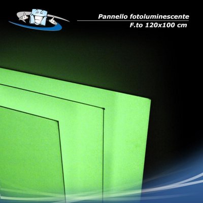 Pannello rigido biadesivo in PVC fotoluminescente