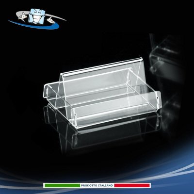 Porta biglietti da visita in plexiglass da tavolo