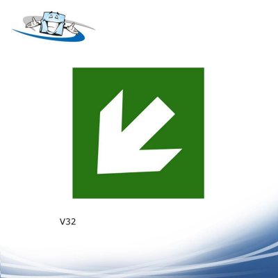 Signshine Flag Quadro - Segnaletica di sicurezza luminescente a bandiera da parete in vari simboli e 2 formati