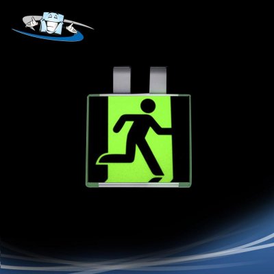 Signshine ceiling - Segnaletica di sicurezza a bandiera luminescente per il montaggio al soffitto in varie misure e simboli