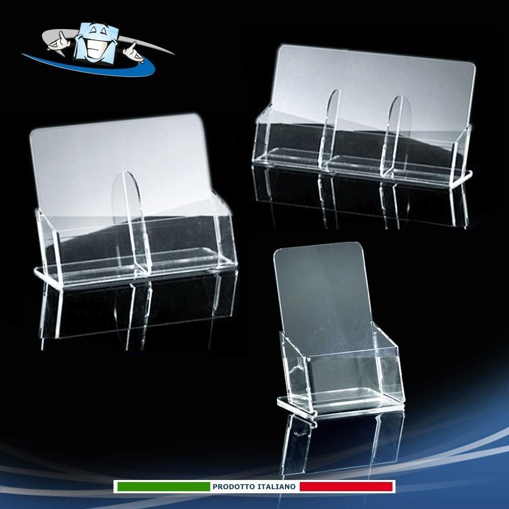Tasca porta depliant, opuscoli, volantini in plexiglass in tre dimensioni