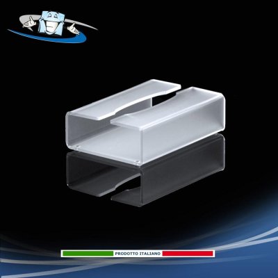 Porta kleenex, contenitore per fazzoletti in plexiglass satinato rettangolare