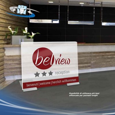 Presstissimo - Base per pannelli monofacciali inclinati con personalizzazione inclusa