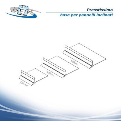 Presstissimo - Base per pannelli monofacciali inclinati con personalizzazione inclusa