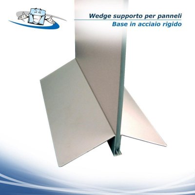 Base in acciaio per pannelli rigidi Wedge in diverse dimensioni