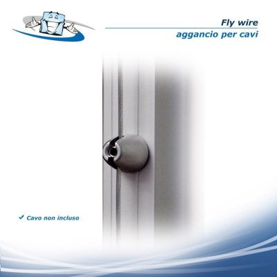 Fly Wire - Aggancio per cavi per il montaggio di cornici