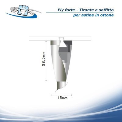 Fly forte - Tirante a soffitto per astine
