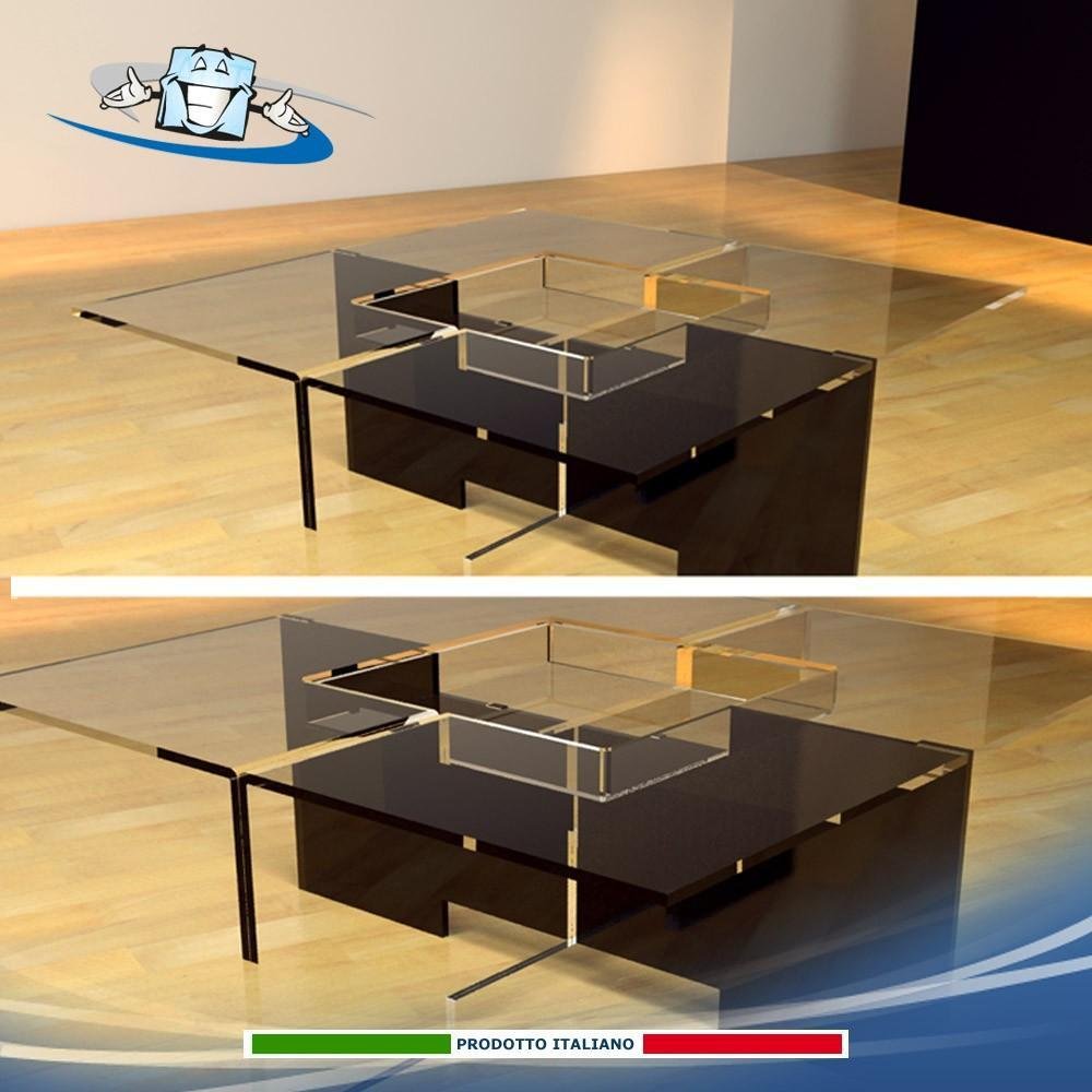 Tavolino in plexiglass dal design elegante e moderno