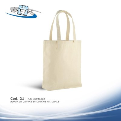 Borse shopping e sacchi in cotone e tela canvas personalizzabili con il vostro logo