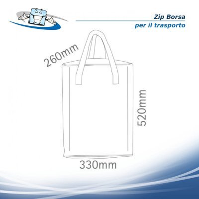 Zip Borsa - borsa per il trasporto in diverse dimensioni