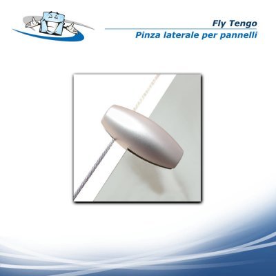 Fly Tengo - Pinza laterale per pannelli su cavi in acciaio