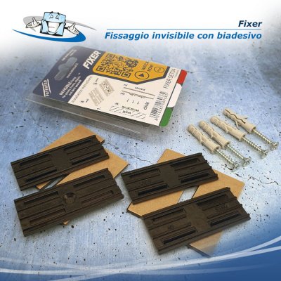 Fixer - Sistema di fissaggio invisibile con biadesivo