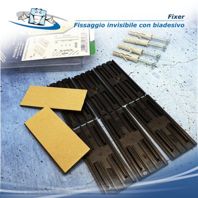 Fixer - Sistema di fissaggio invisibile con biadesivo